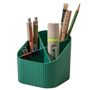HAN Karma 17248-05 Desk Quiver with 4 Compartments, Environmentally Friendly, Made from 80-100% Recycled Material, Pen Holder, Eco-Green