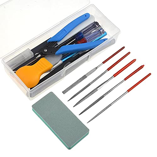 XINMEIWEN 24Pcs Gundam Model Tools Kit Hobby Building Tools Modeler Basic Tools Craft Set for Car Model Building Repairing and Fixing