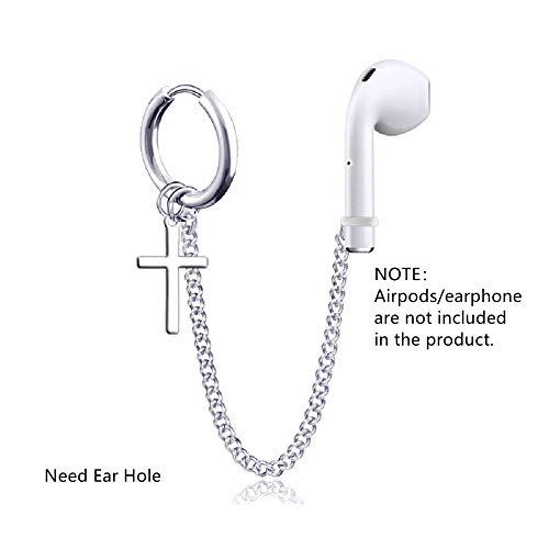 1 Pair (Need Ear Hole) Anti Lost Earring Strap Bluetooth Earphone Holders Accessories Unisex Anti-lost Earring Clip For AirPods Pro Earhooks-Style 5#