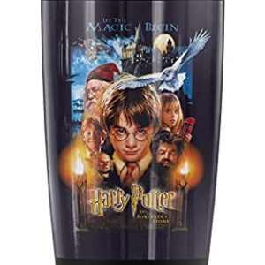 Harry Potter Sorcerer's Stone Poster Stainless Steel Tumbler 20 oz Coffee Travel Mug/Cup, Vacuum Insulated & Double Wall with Leakproof Sliding Lid | Great for Hot Drinks and Cold Beverages