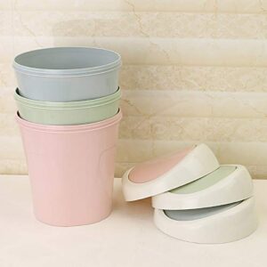 Trash Can Home Desktop Mini Covered Trash Garbage Can Storage Box Organizer Waste Bin