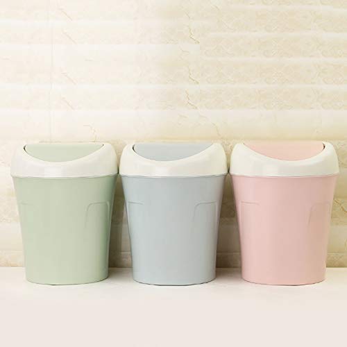 Trash Can Home Desktop Mini Covered Trash Garbage Can Storage Box Organizer Waste Bin