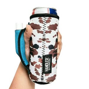 lit handlers slim can holder - 12 oz tall can sleeve for slim drinks - neoprene material insulated beverage cooler & cover - machine washable, tear resistant, reusable drink insulator sleeve for beach