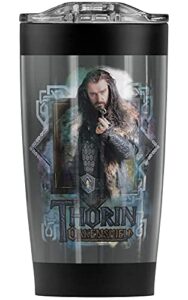 logovision the hobbit thorin oakenshield key stainless steel tumbler 20 oz coffee travel mug/cup, vacuum insulated & double wall with leakproof sliding lid | great for hot drinks and cold beverages