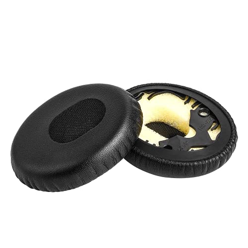 QC3 Ear Pads, Replacement Ear Cushions Soft Protein Leather Noise Isolation Memory Foam Earpads Professional Repair Parts for Bose QuietComfort 3 (QC3) & OE1 On-Ear Headphones - Black