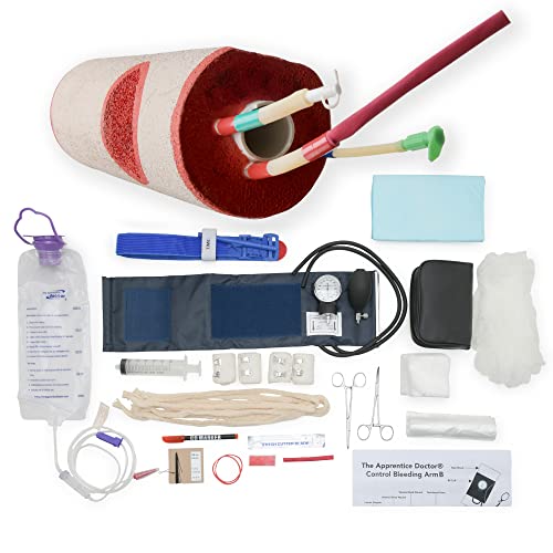 Stop The Bleed Kit with Online Training Course | Learn How to Stop Bleeding | A Stop The Bleed Simulation Arm with Veins That Actually Bleed & Arteries with Blood Squirting Out!