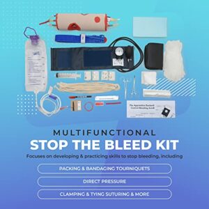 Stop The Bleed Kit with Online Training Course | Learn How to Stop Bleeding | A Stop The Bleed Simulation Arm with Veins That Actually Bleed & Arteries with Blood Squirting Out!