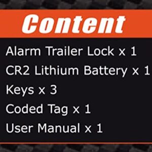 Stainless steel trailer coupler hitch alarmed lock loud alarms 120dB alarm travel camp ground camping horse shows boat marina dump trailers storage RV park locking hitches curt demco atwood stop theft