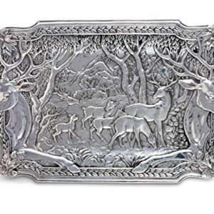 Arthur Court Elk Herd Oblong Serving Display Tray 25.5 inch x 15.5 inch