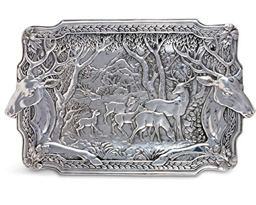 Arthur Court Elk Herd Oblong Serving Display Tray 25.5 inch x 15.5 inch