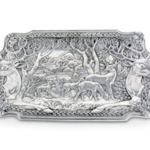 Arthur Court Elk Herd Oblong Serving Display Tray 25.5 inch x 15.5 inch