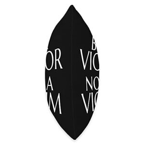 MOTIVATIONAL DESIGN CO. BE A Victor NOT A Victim Motivational Message Throw Pillow, 18x18, Multicolor