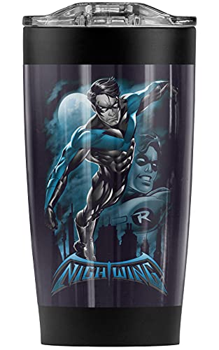 Logovision Batman Nightwing All Grown Up Stainless Steel Tumbler 20 oz Coffee Travel Mug/Cup, Vacuum Insulated & Double Wall with Leakproof Sliding Lid | Great for Hot Drinks and Cold Beverages