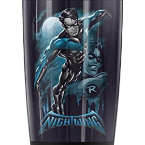 Logovision Batman Nightwing All Grown Up Stainless Steel Tumbler 20 oz Coffee Travel Mug/Cup, Vacuum Insulated & Double Wall with Leakproof Sliding Lid | Great for Hot Drinks and Cold Beverages