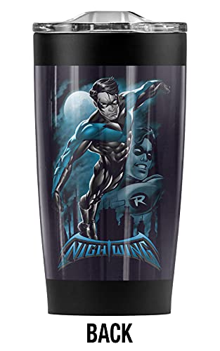 Logovision Batman Nightwing All Grown Up Stainless Steel Tumbler 20 oz Coffee Travel Mug/Cup, Vacuum Insulated & Double Wall with Leakproof Sliding Lid | Great for Hot Drinks and Cold Beverages