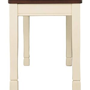 Signature Design by Ashley Whitesburg Dining Room Chair Set of 2, Brown/Cottage White & Design by Ashley Whitesburg Dining Room Bench, Brown/Cottage White