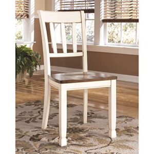 Signature Design by Ashley Whitesburg Dining Room Chair Set of 2, Brown/Cottage White & Design by Ashley Whitesburg Dining Room Bench, Brown/Cottage White