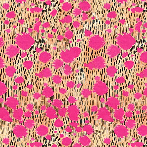 PBS Fabrics Lush and Wild by Katie Kortman, Sateen 2 Yard, Freckled Wood, Pink