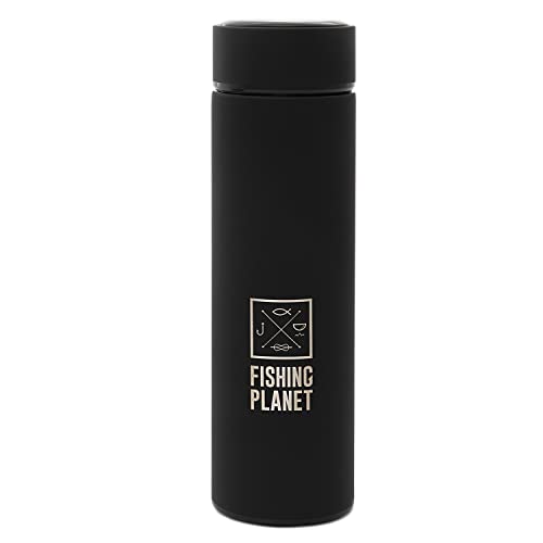 Fishing Planet Insulated Bottle - Stainless Steel Thermo Bottle 17-Ounce for Hot and cold Water Tea Coffee