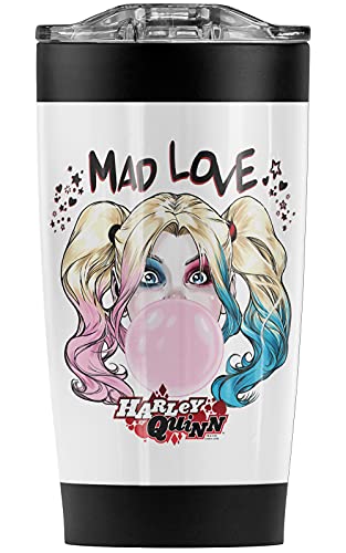 Harley Quinn Mad Love Stainless Steel Tumbler 20 oz Coffee Travel Mug/Cup, Vacuum Insulated & Double Wall with Leakproof Sliding Lid | Great for Hot Drinks and Cold Beverages