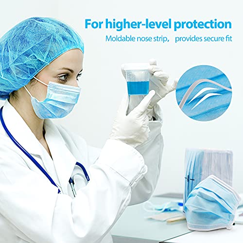 SkyPro Medical Grade Procedure Masks Adult 4-Ply Disposable Blue Face Masks Filter Efficiency Greater than 99%