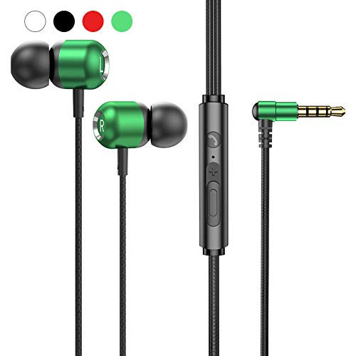 Gaweb Earphones, 3.5mm Jack Earbud Functional Good Sound Quality 1.2m Music Earbud Wired Headset for Listening to Songs - Black (2473946-Gaweb-1)
