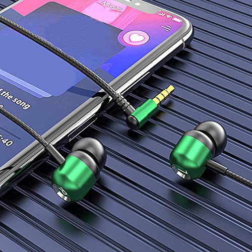 Gaweb Earphones, 3.5mm Jack Earbud Functional Good Sound Quality 1.2m Music Earbud Wired Headset for Listening to Songs - Black (2473946-Gaweb-1)