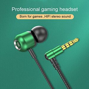 Gaweb Earphones, 3.5mm Jack Earbud Functional Good Sound Quality 1.2m Music Earbud Wired Headset for Listening to Songs - Black (2473946-Gaweb-1)