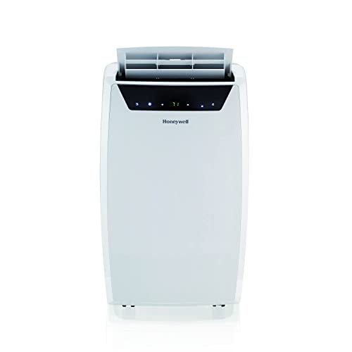 Honeywell 11,000 BTU / 50 Pint Portable Air Conditioner and Dehumidifier, Cools Rooms Up to 500 Sq. Ft, with Fan, Drain Pan, and Insulation Tape, (White)