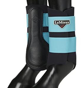 LeMieux Grafter Brushing Horse Boots - Protective Gear and Training Equipment - Equine Boots, Wraps & Accessories (Azure - Large)