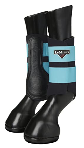 LeMieux Grafter Brushing Horse Boots - Protective Gear and Training Equipment - Equine Boots, Wraps & Accessories (Azure - Large)