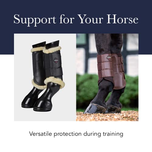 LeMieux Grafter Brushing Horse Boots - Protective Gear and Training Equipment - Equine Boots, Wraps & Accessories (Azure - Large)