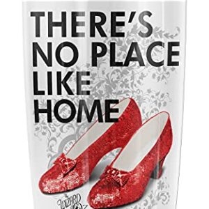 Logovision The Wizard of Oz No Place Like Home Stainless Steel Tumbler 20 oz Coffee Travel Mug/Cup, Vacuum Insulated & Double Wall with Leakproof Sliding Lid | Great for Hot Drinks and Cold Beverages