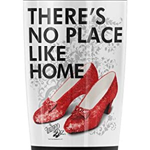 Logovision The Wizard of Oz No Place Like Home Stainless Steel Tumbler 20 oz Coffee Travel Mug/Cup, Vacuum Insulated & Double Wall with Leakproof Sliding Lid | Great for Hot Drinks and Cold Beverages