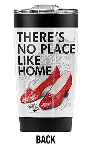 Logovision The Wizard of Oz No Place Like Home Stainless Steel Tumbler 20 oz Coffee Travel Mug/Cup, Vacuum Insulated & Double Wall with Leakproof Sliding Lid | Great for Hot Drinks and Cold Beverages