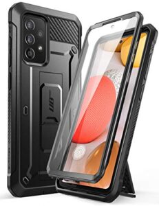 supcase unicorn beetle pro series designed for samsung galaxy a52 4g/5g (2021) case, full-body rugged holster & kickstand case with built-in screen protector for galaxy a52s (black)