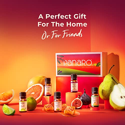 Panaro Fruity Premium Fragrance Oils (Set of 5x10ml) - Get Well Soon Gifts- Sweet, Joyful & Fragrant