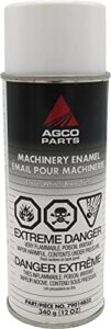 agco paint machinery enamel protects against rust aerosol spray can (clover white)