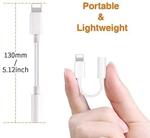 iPhone 3.5mm Headphones Adapter [Apple MFi Certified] 2Pack Lightning to 3.5mm Headphones/Earbuds Jack Adapter Aux Cable Earphones/Headphone Converter for iPhone 14 13 12 11 XS XR X 8 7 iPad iPod