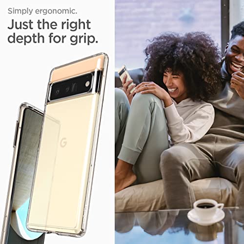 Spigen Ultra Hybrid [Anti-Yellowing Technology] Designed for Google Pixel 6 Pro Case (2021) - Crystal Clear