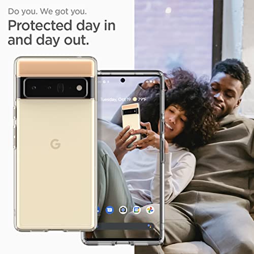 Spigen Ultra Hybrid [Anti-Yellowing Technology] Designed for Google Pixel 6 Pro Case (2021) - Crystal Clear