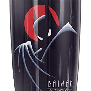 Batman: The Animated Series Behind The Cape Stainless Steel Tumbler 20 oz Coffee Travel Mug/Cup, Vacuum Insulated & Double Wall with Leakproof Sliding Lid | Great for Hot Drinks and Cold Beverages