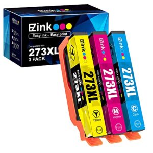 e-z ink (tm remanufactured ink cartridge replacement for epson 273xl 273 t273xl to use with xp-520 xp-820 xp-810 xp-600 xp-610 xp-620 printer (1 cyan 1 magenta 1 yellow) 3 pack