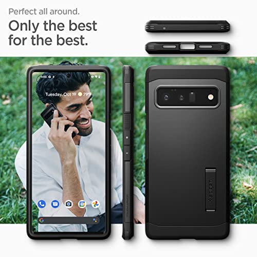 Spigen Tough Armor [Extreme Protection Tech] Designed for Google Pixel 6 Pro Case (2021) - Black