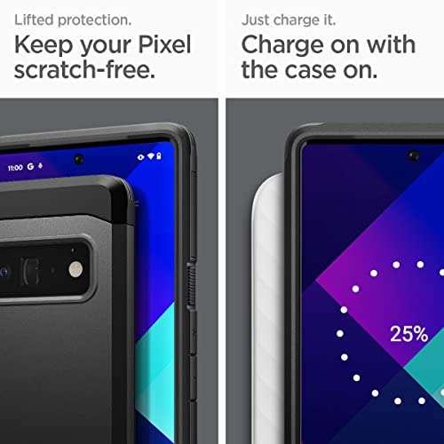 Spigen Tough Armor [Extreme Protection Tech] Designed for Google Pixel 6 Pro Case (2021) - Black