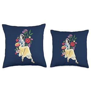 Disney Princess Snow White Floral Throw Pillow, 16x16, Multicolor