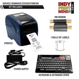 Indy Print Mini Pro Starter Kit, with 500 Stickers & Ink Ribbon