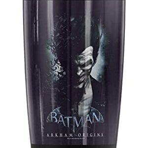 Logovision Batman: Arkham origins Joker Stainless Steel Tumbler 20 oz Coffee Travel Mug/Cup, Vacuum Insulated & Double Wall with Leakproof Sliding Lid | Great for Hot Drinks and Cold Beverages