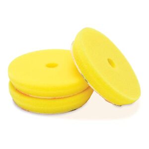 griot's garage b130f3 boss 3" perfecting foam pads (set of 3),yellow