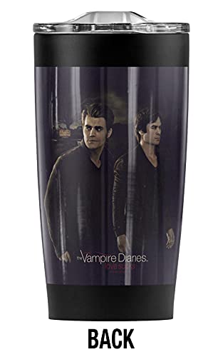 Logovision Vampire Diaries Brothers Stainless Steel Tumbler 20 oz Coffee Travel Mug/Cup, Vacuum Insulated & Double Wall with Leakproof Sliding Lid | Great for Hot Drinks and Cold Beverages